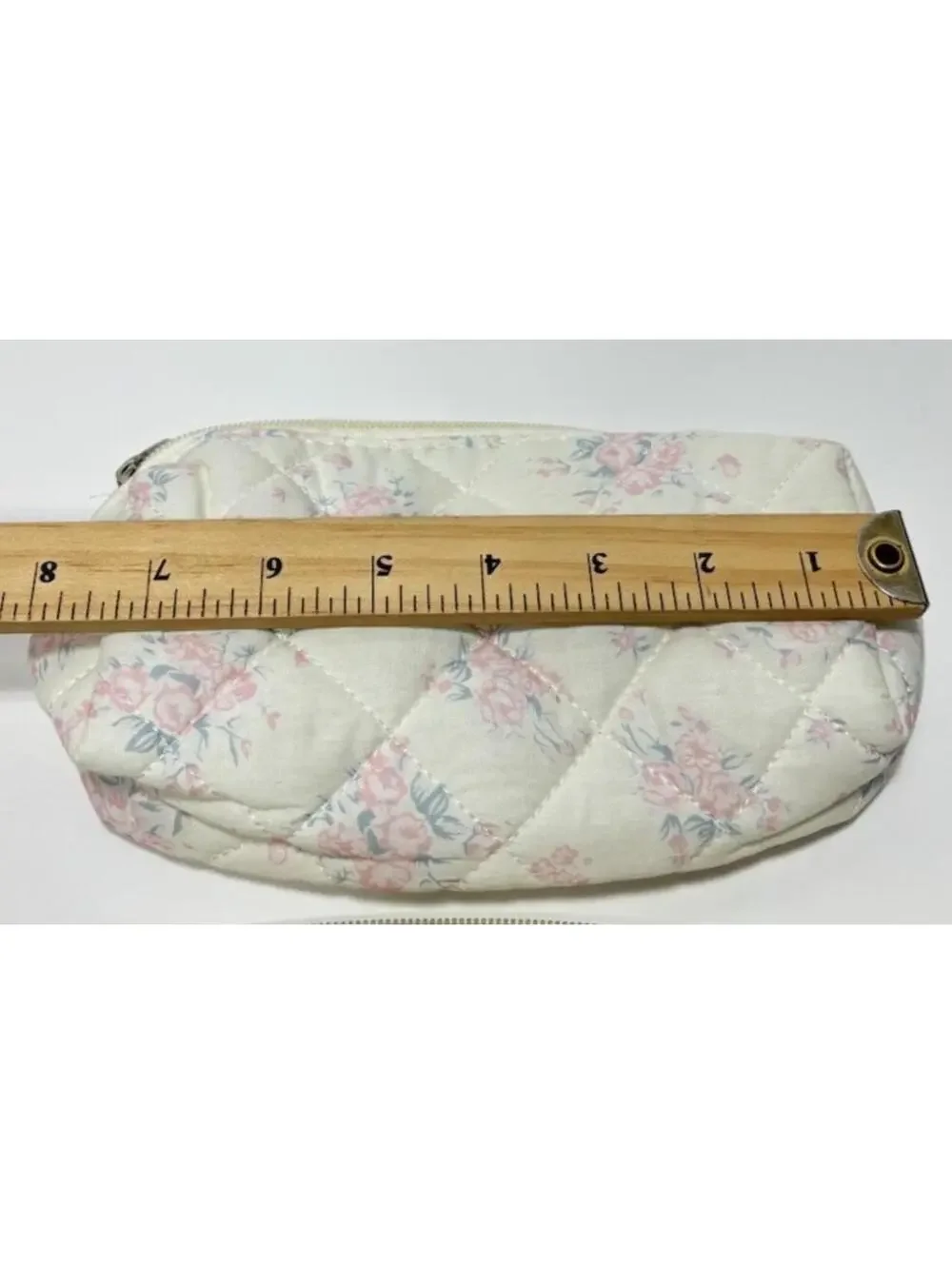 Cute Quilted Floral Makeup Bag 2pc Set – Travel Cosmetic & Toiletry Pouches
